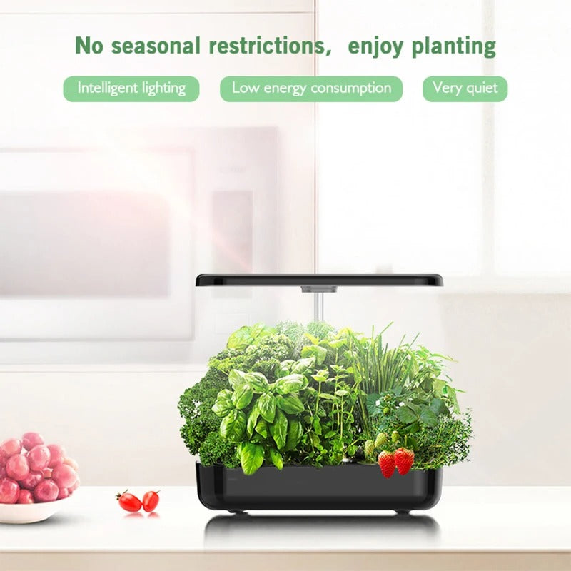 LED Hydroponic Indoor Planter with Full Spectrum Grow Light