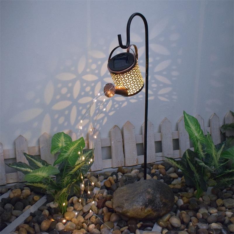 Solar Watering Can LED Garden Light