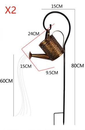 Solar Watering Can LED Garden Light