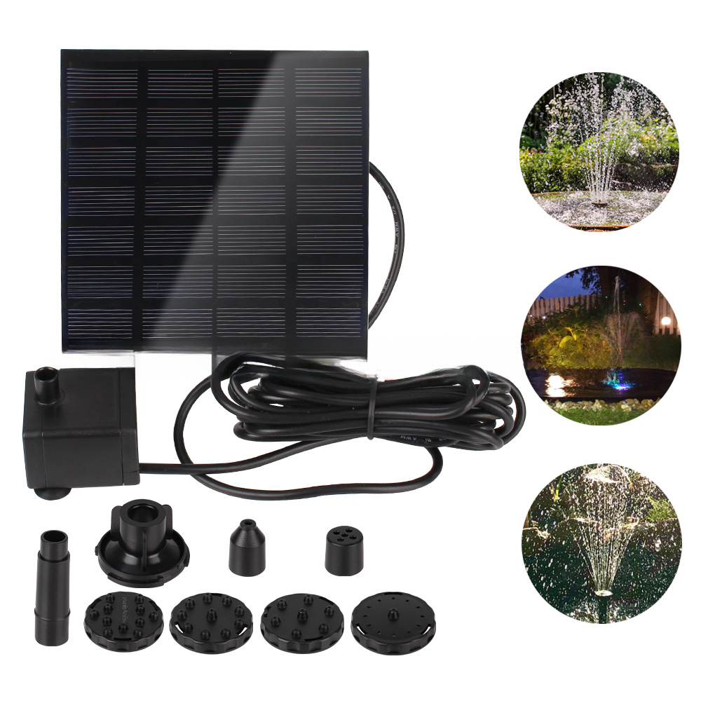 New Solar Fountain for Outdoor Bird Bath Garden Decor