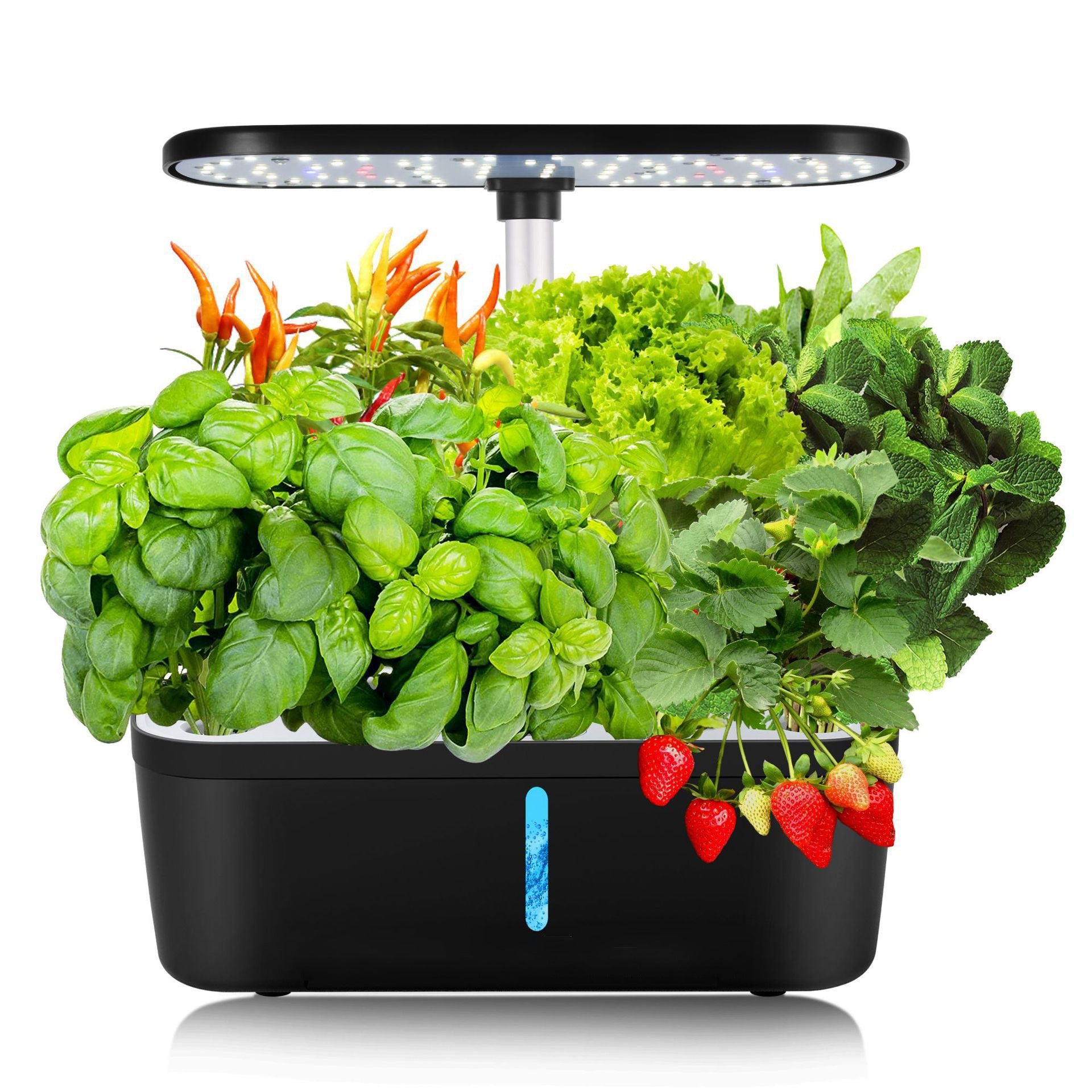 LED Hydroponic Indoor Planter with Full Spectrum Grow Light