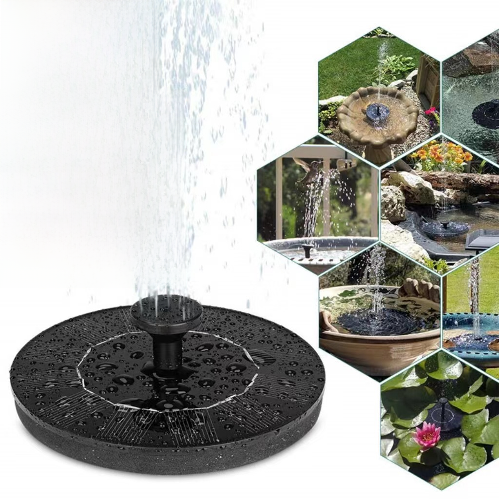 New Solar Fountain for Outdoor Bird Bath Garden Decor