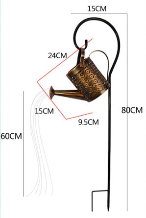 Solar Watering Can LED Garden Light