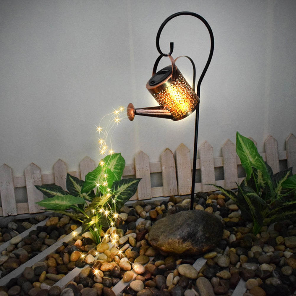 Solar Watering Can LED Garden Light
