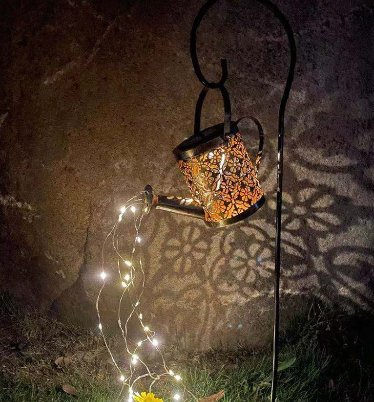 Solar Watering Can LED Garden Light